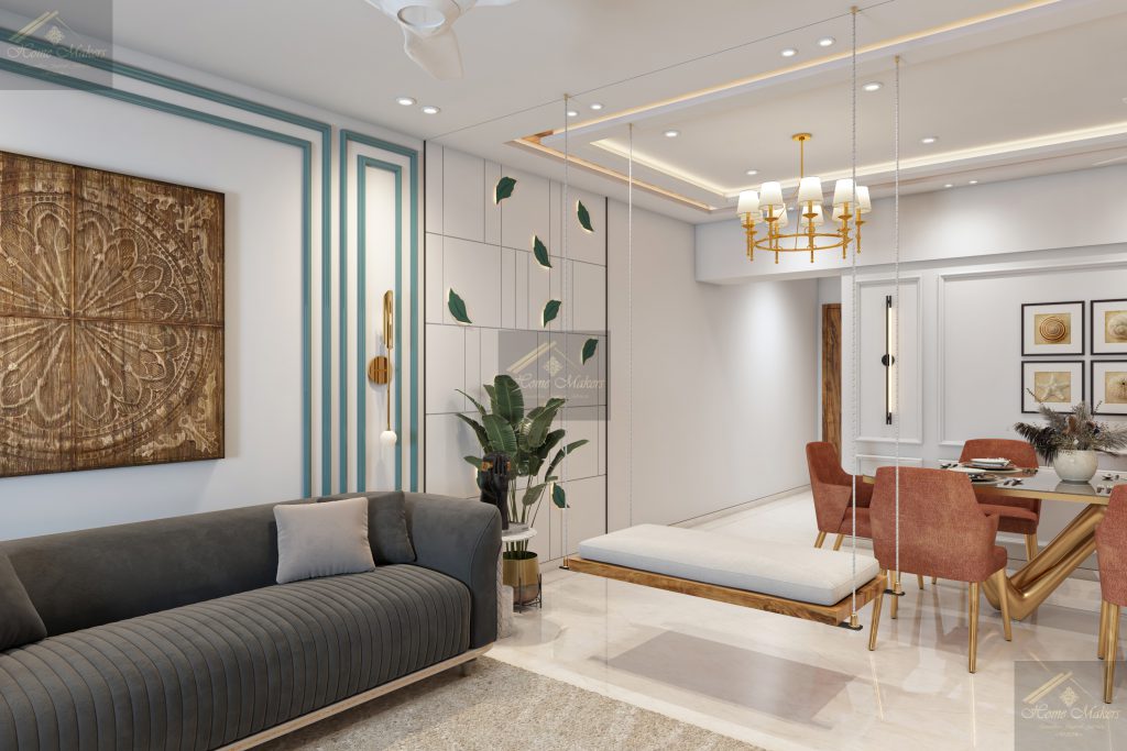 Project at Maxima – 3BHK Modern Turnkey Interior for Elegant Urban Living 2 Modern false ceiling designs showcasing elegance and innovation