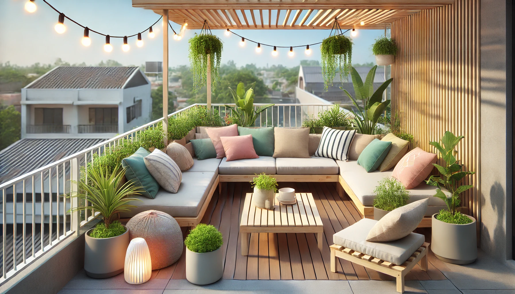 Interior Design for Low-Cost Simple Rooftop Design