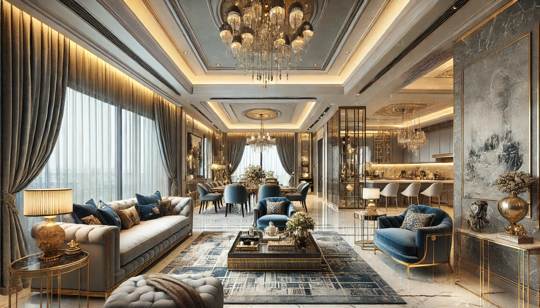 Luxury Interior Design for Your 4BHK Home - Home Makers Interior ...