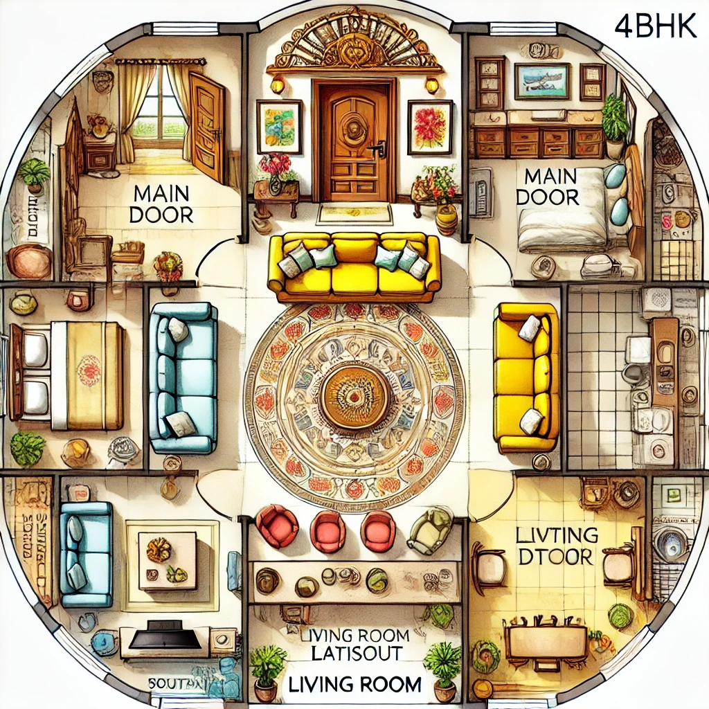 4 BHK Living Room Vastu: Attract Prosperity and Happiness