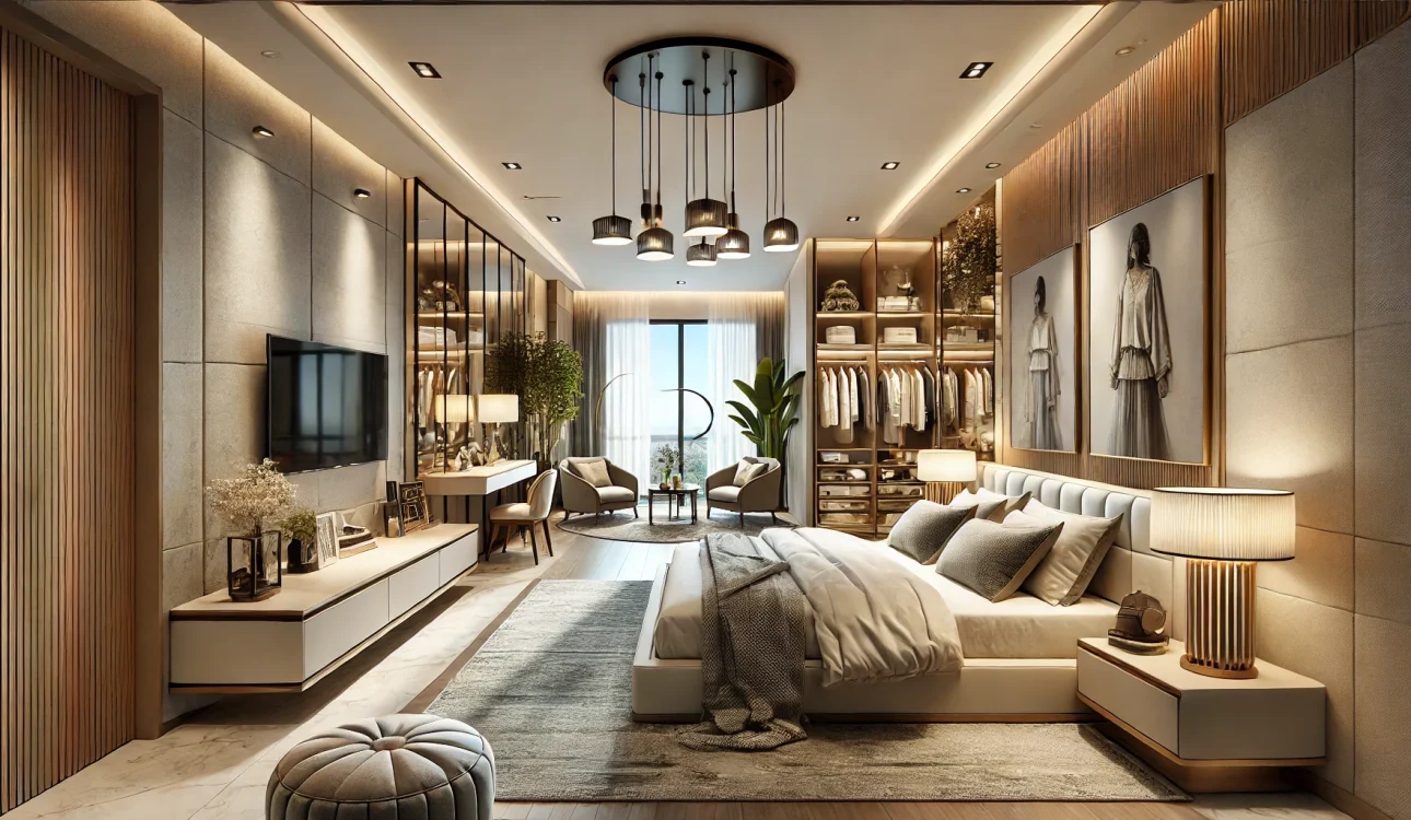4BHK luxury bedroom design:Space-Efficient Layouts for 2025