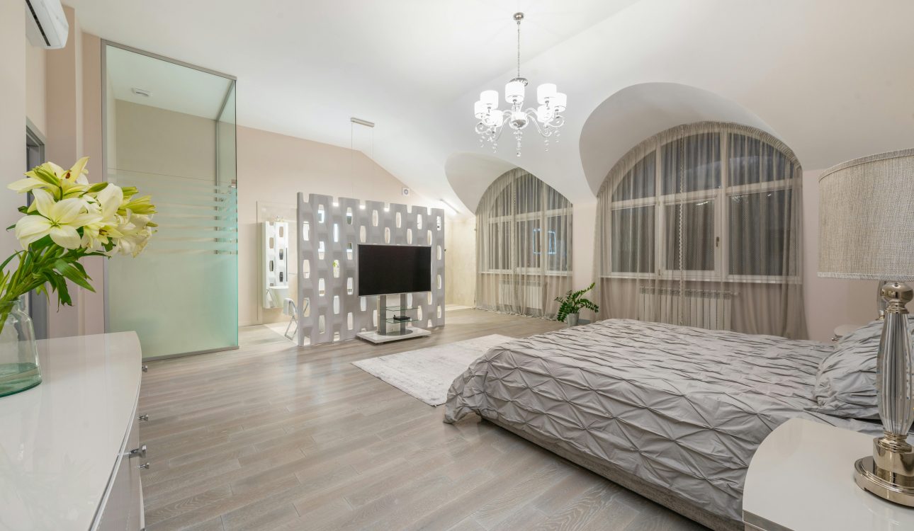 Modern home interior design with neutral colors, smart storage solutions, elegant furniture, and natural light creating a comfortable and stylish living space.