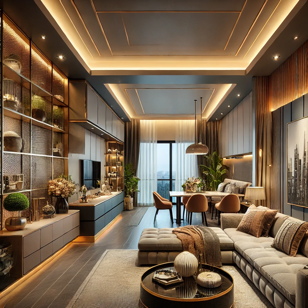 LUXURY UNIQUE INTERIOR DESIGN IDEAS FOR 4 BHK FLAT