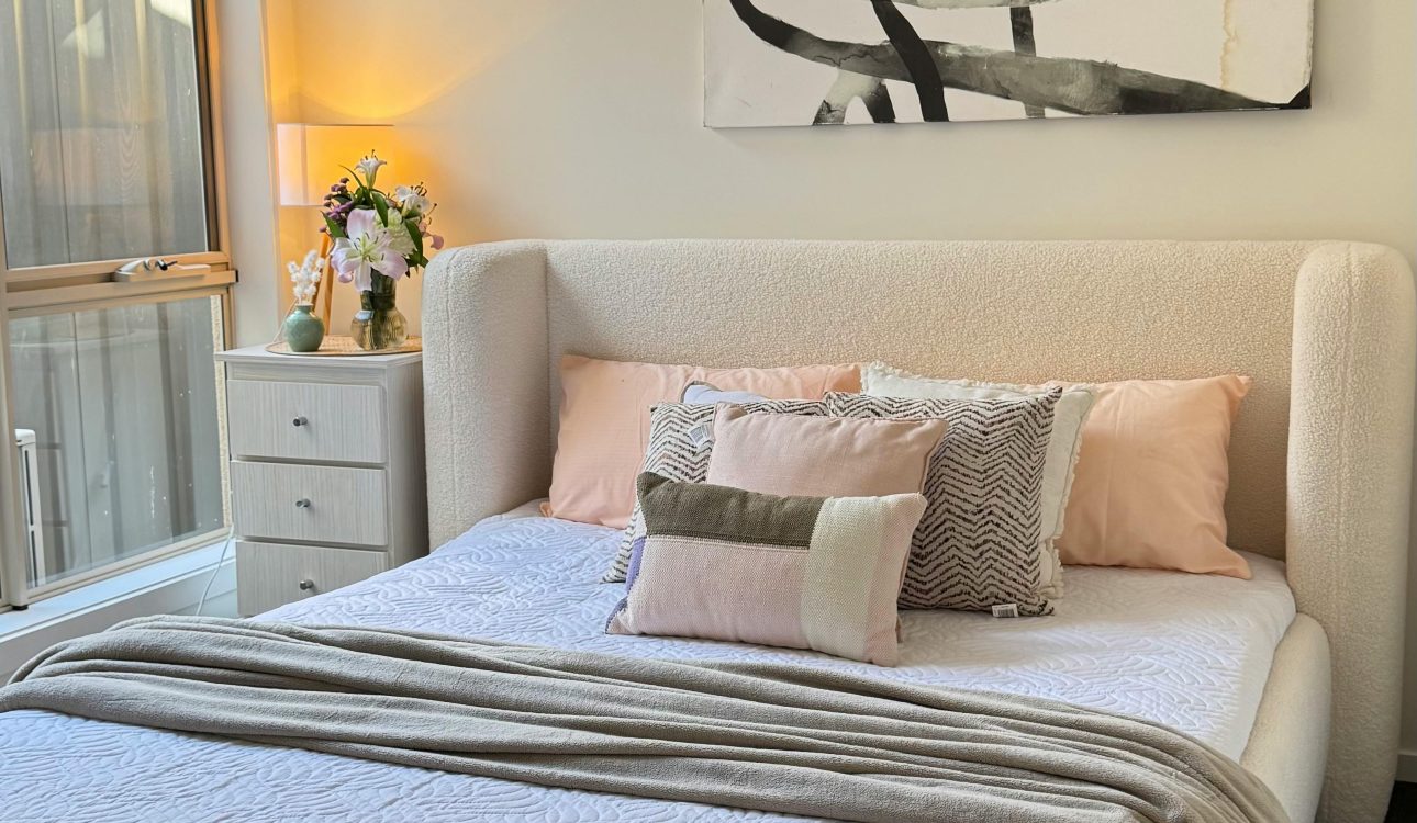 Home Makers Luxury 3BHK Bedroom Designs in Mumbai 1 Luxurious 3BHK bedroom design in Mumbai featuring elegant interiors, modern lighting, and stylish furniture for home makers.