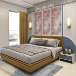 3BHK luxury interior in Dadar featuring a fusion of European elegance, modern style, and Arabic design elements