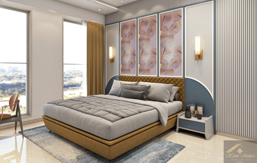 3BHK luxury interior in Dadar featuring a fusion of European elegance, modern style, and Arabic design elements