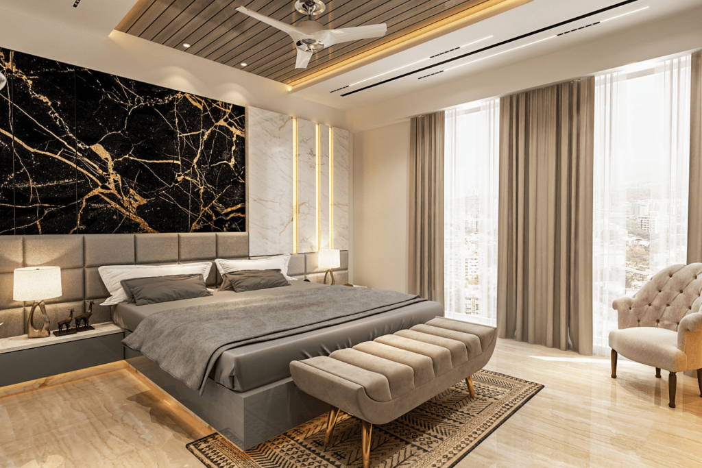 Vastu-Compliant 3 BHK Bedroom with Luxury Interior Design in Andheri, Mumbai 4 5 1