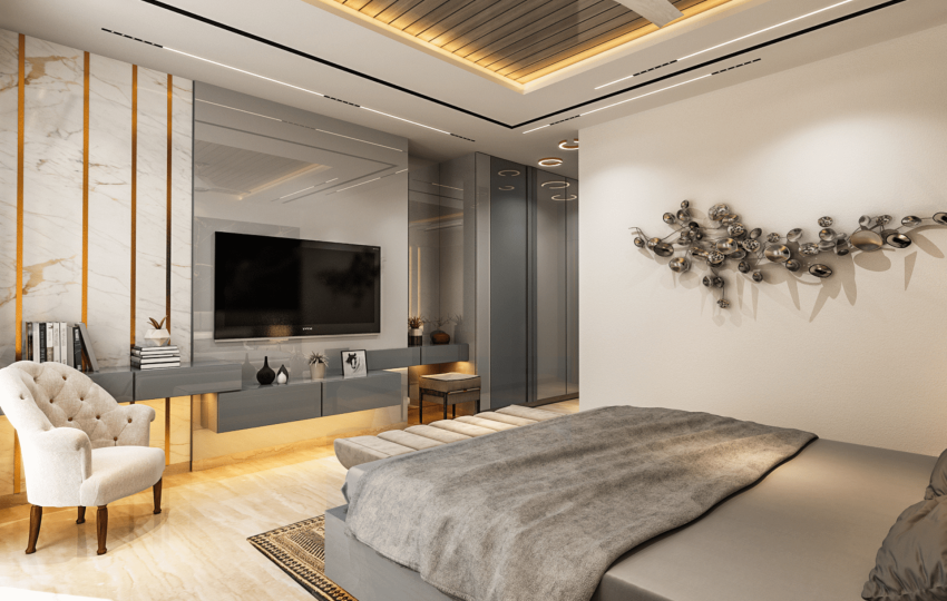 4 BHK flat with contemporary European interior design in Versova, Andheri (West) featuring open living space, custom furniture, and luxury finishes