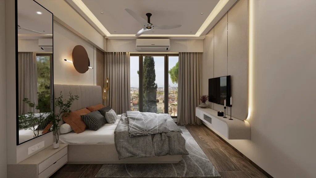 Luxury Modern Bedroom Ideas to Elevate Your Home in 2025 4 European-inspired modern bedroom interior design in Andheri West, Mumbai – 2025