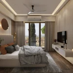 European-inspired modern bedroom interior design in Andheri West, Mumbai – 2025