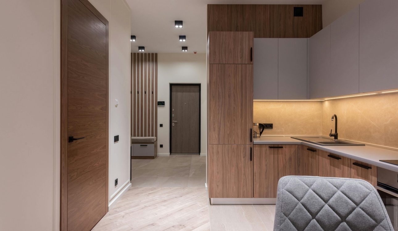 residential interior design of a modern Mumbai apartment with space-saving furniture and contemporary décor