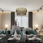 Luxury interior design in Colaba home—transformed living room, bedroom, and kitchen showcasing elegant materials, custom layouts, and modern classic styling in 2025.