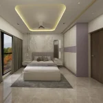 Luxury 3 BHK bedroom interior design in Andheri West Mumbai 2026 with modern wardrobe, false ceiling, and elegant lighting.